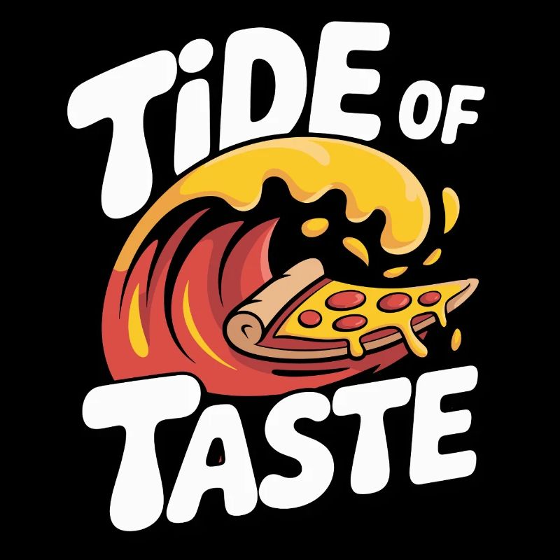 Marée du goût Pizza Wave Design