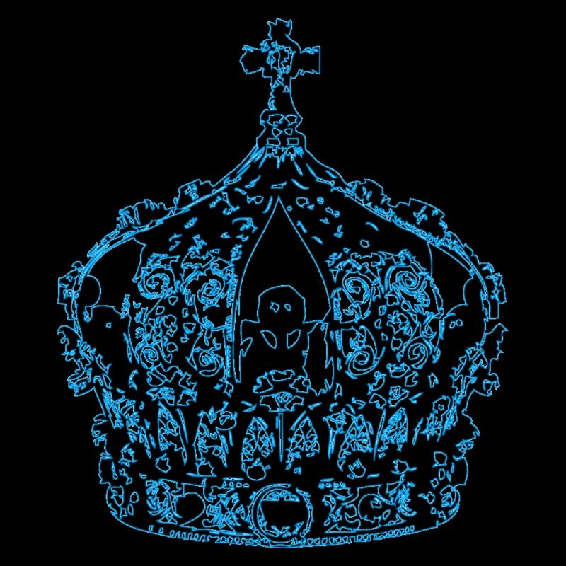 couronne bleu