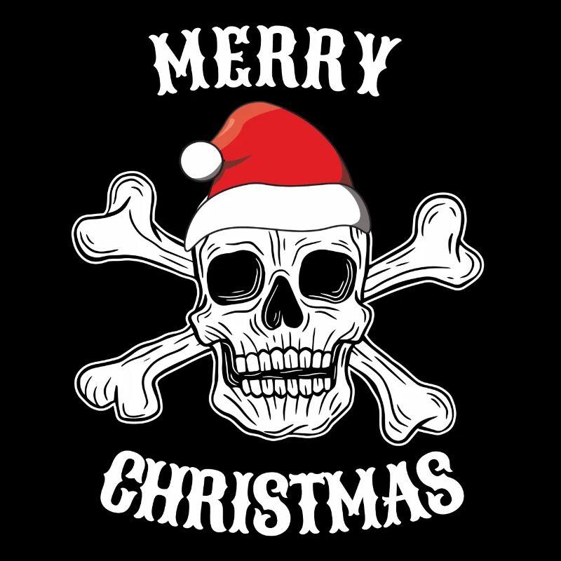 Crâne de Noël Père Noël Joyeux Noël