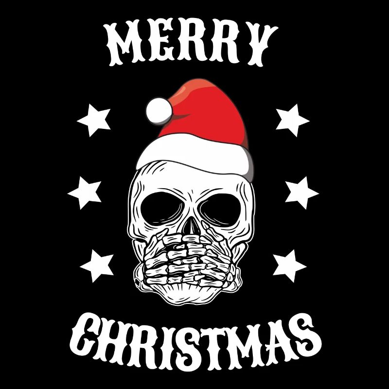 Crâne de Noël Père Noël Joyeux Noël