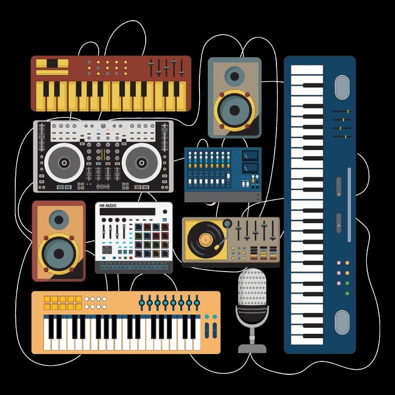 Modular Synthesizer Vintage Dj Mixer Synth