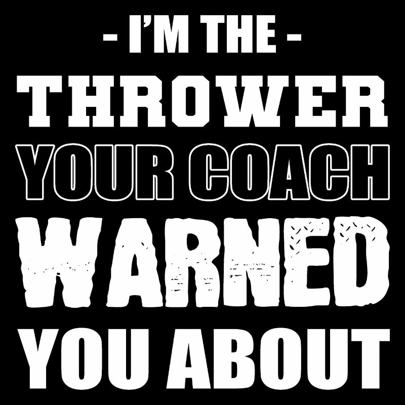 Ich bin der Werfer Athlet Geschenk