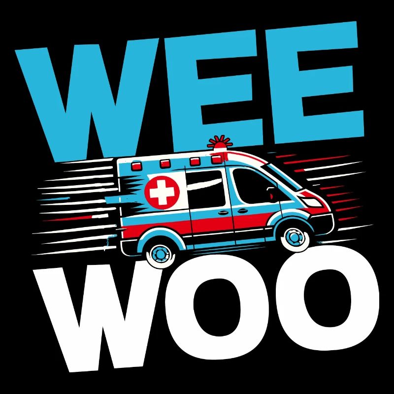 Wee Woo Ambulance Driver Paramedics EMS Paramedic