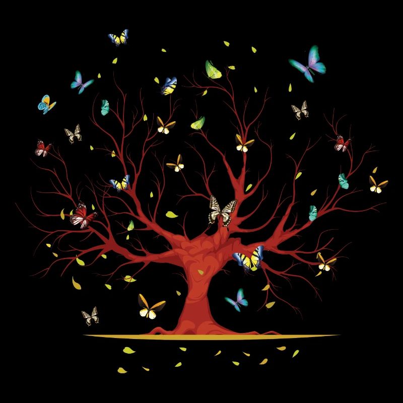 Butterfly Tree Gift Beautiful Butterfly Nature