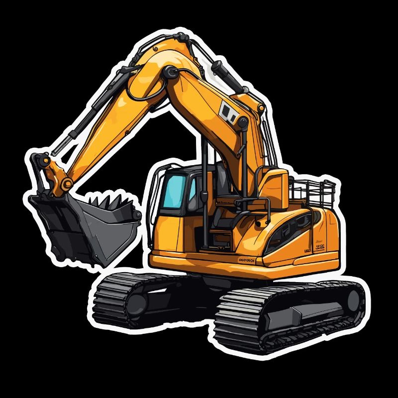 Pelle / chantier / machine / creuser / pelle