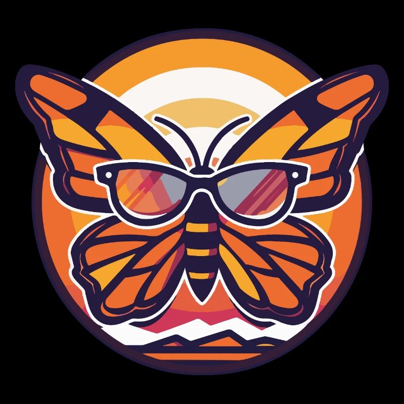 Papillon Bande dessinée cool