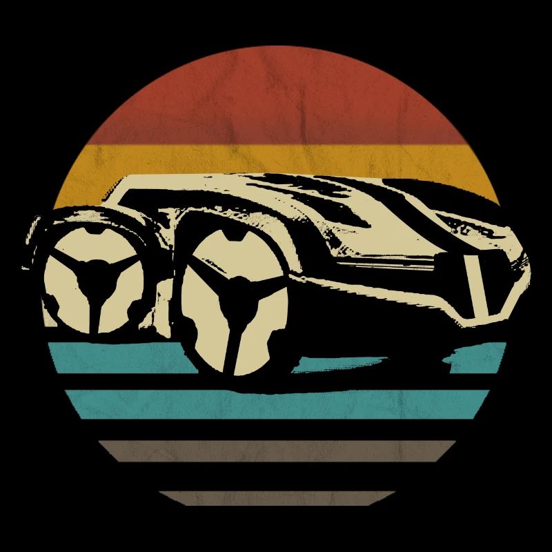Rasenmähen Mähroboter retro