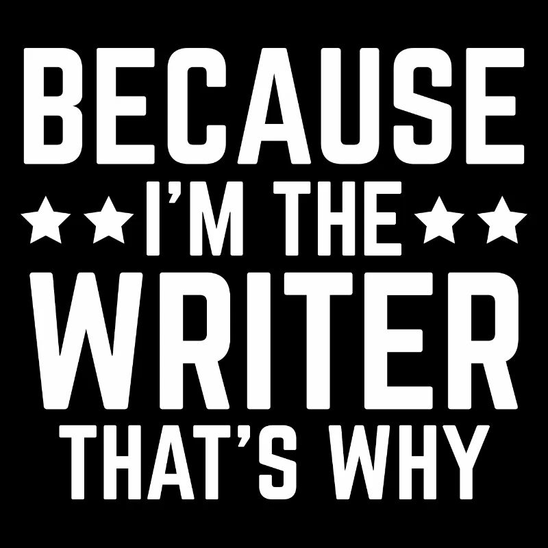 Because I'm the screenwriter, that's why I'm an author