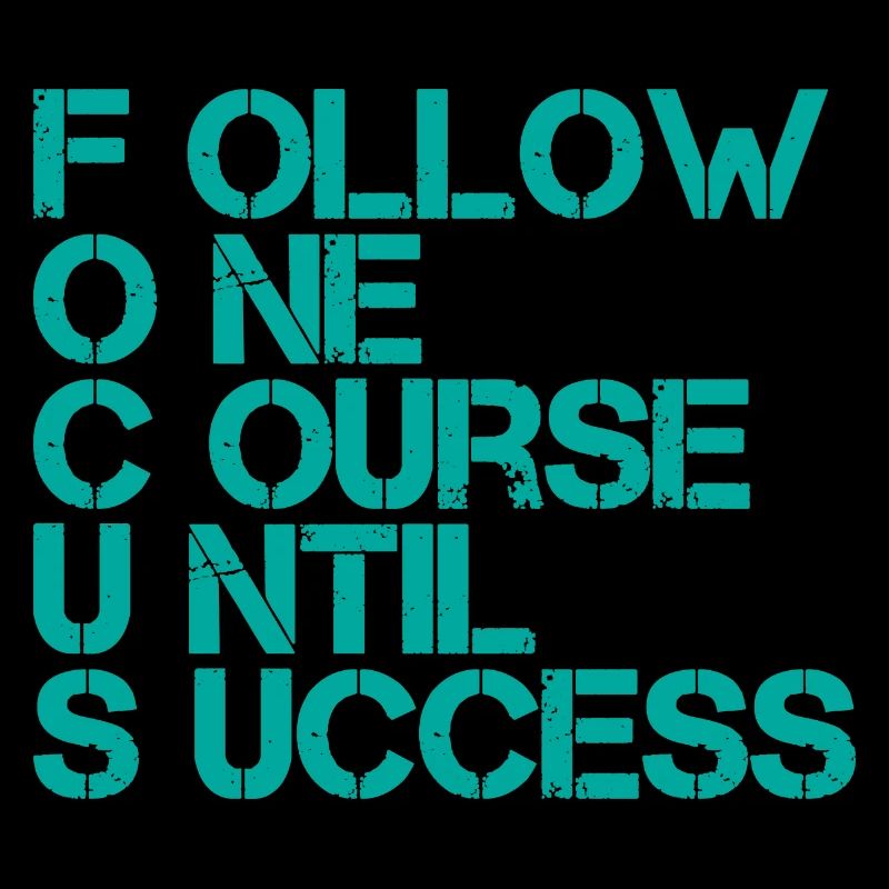 Follow One Course Until Success 3