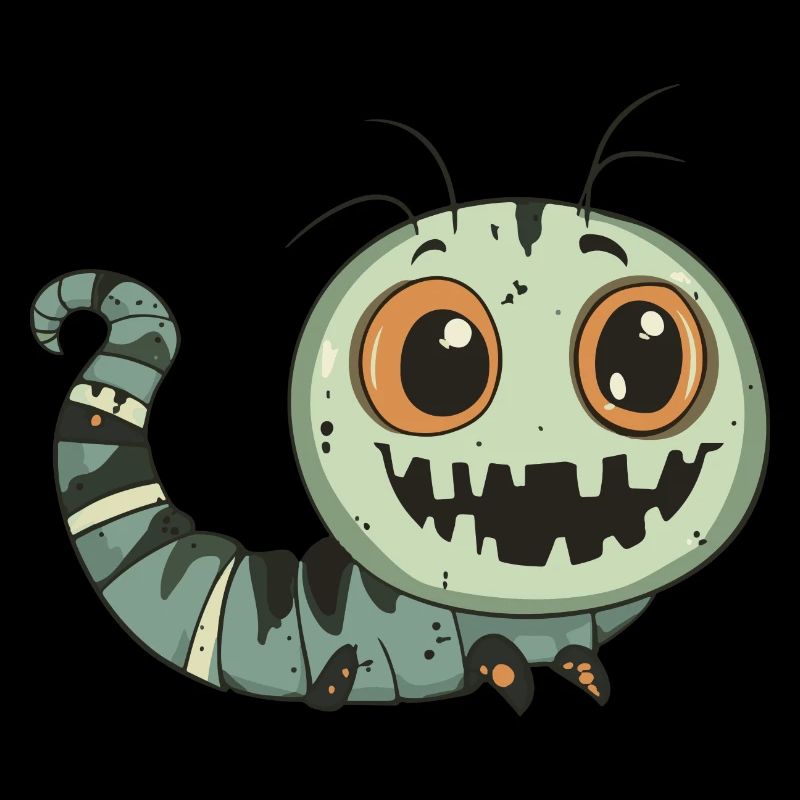 Worm Halloween Zombie