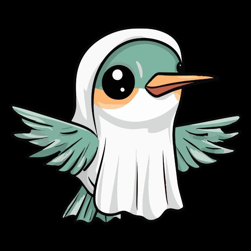 Hummingbird Bird Halloween Funny Ghost