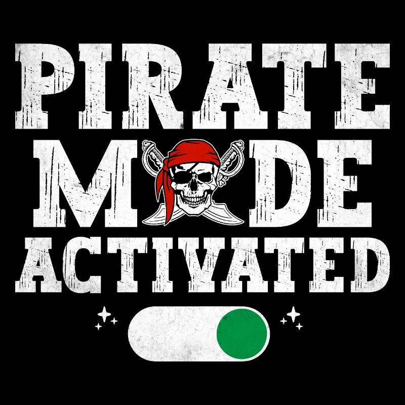 Pirate Mode Activated Pirate Youth Design