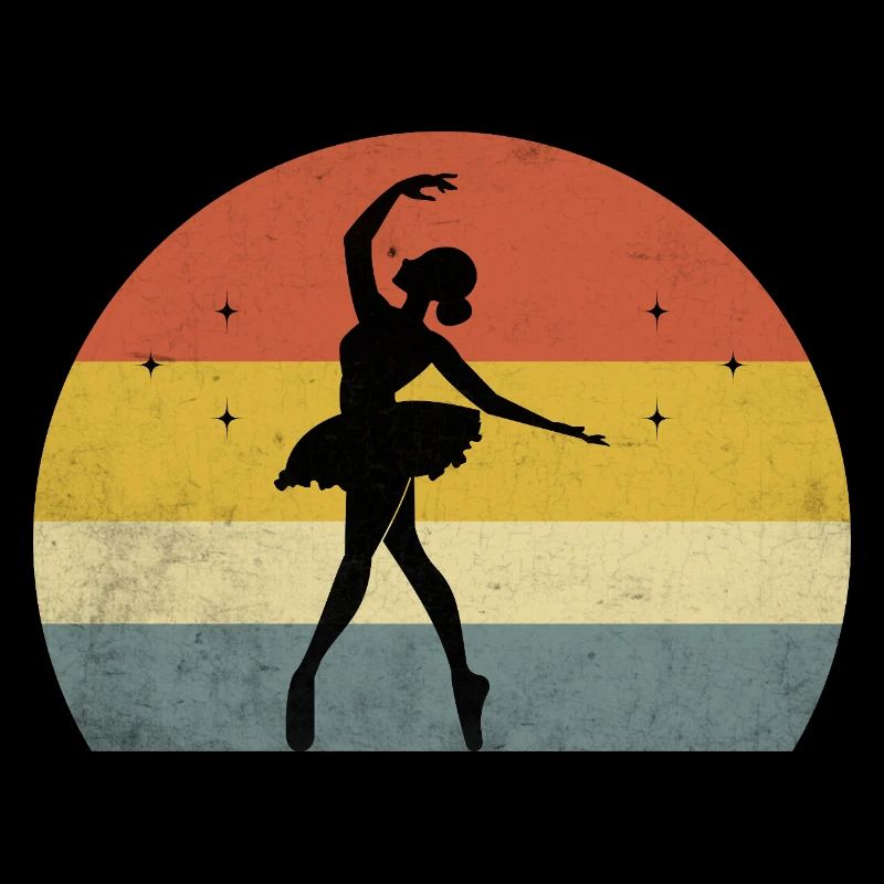 Danseuse Rétro Pour Danseuse Chorégraphie