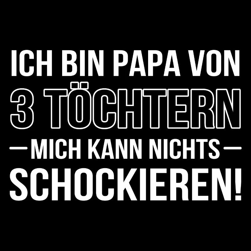3 Töchter Papa Vater Kinder