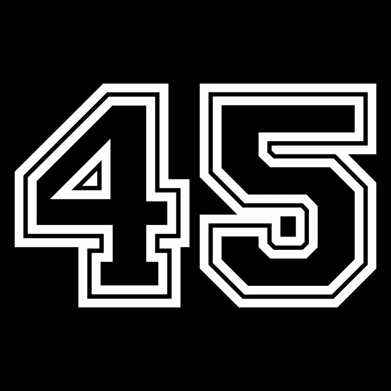 45 number symbol