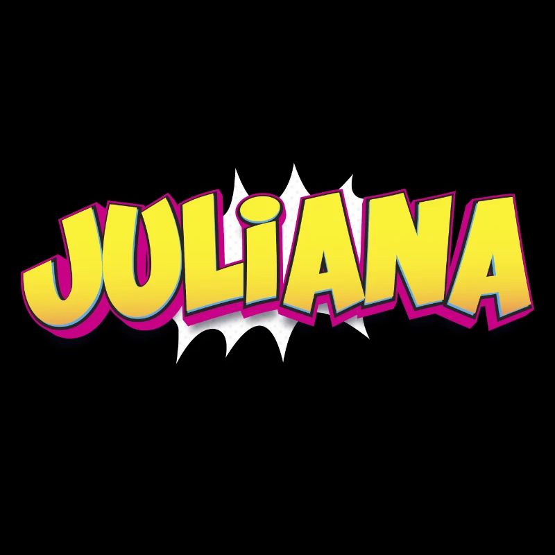 Juliana Custom Name Comic Book Style Pop Art,