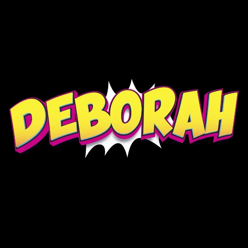 Deborah Custom Name Comic Book Style Pop Art,