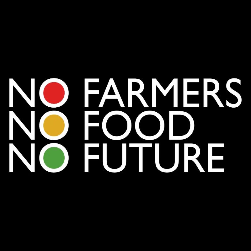 Les agriculteurs protestent Pas d’agriculteurs, pas de nourriture, pas de feu de circulation à venir