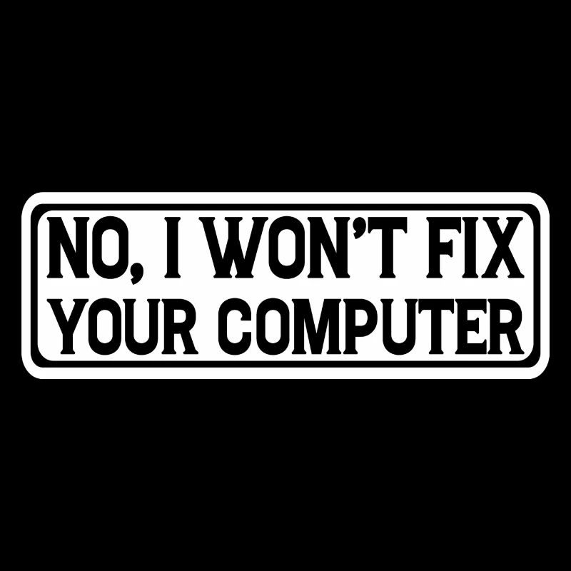 No, I won't fix your computer 14
