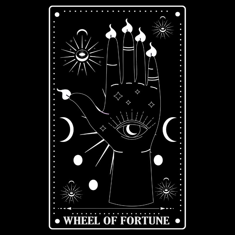 Gothique - Roue de la Fortune - Conception de cartes de tarot
