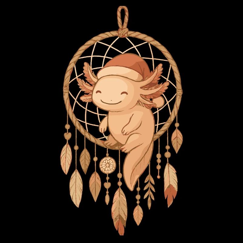 Axolotl de Noël – Dreamcatcher Design