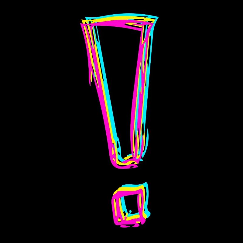 Exclamation Mark - Line Drawing