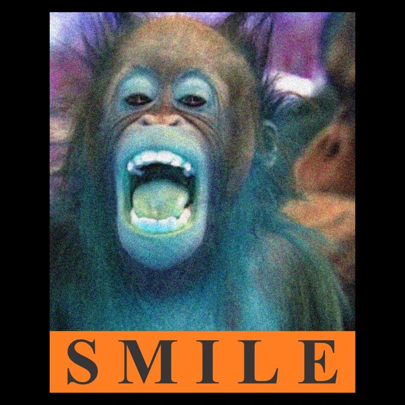 Monkey Smile Orang Utan Graphique