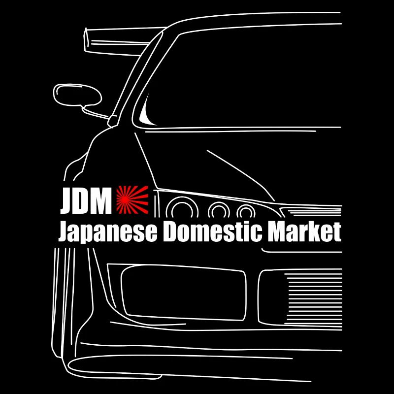 jdm with silhouette