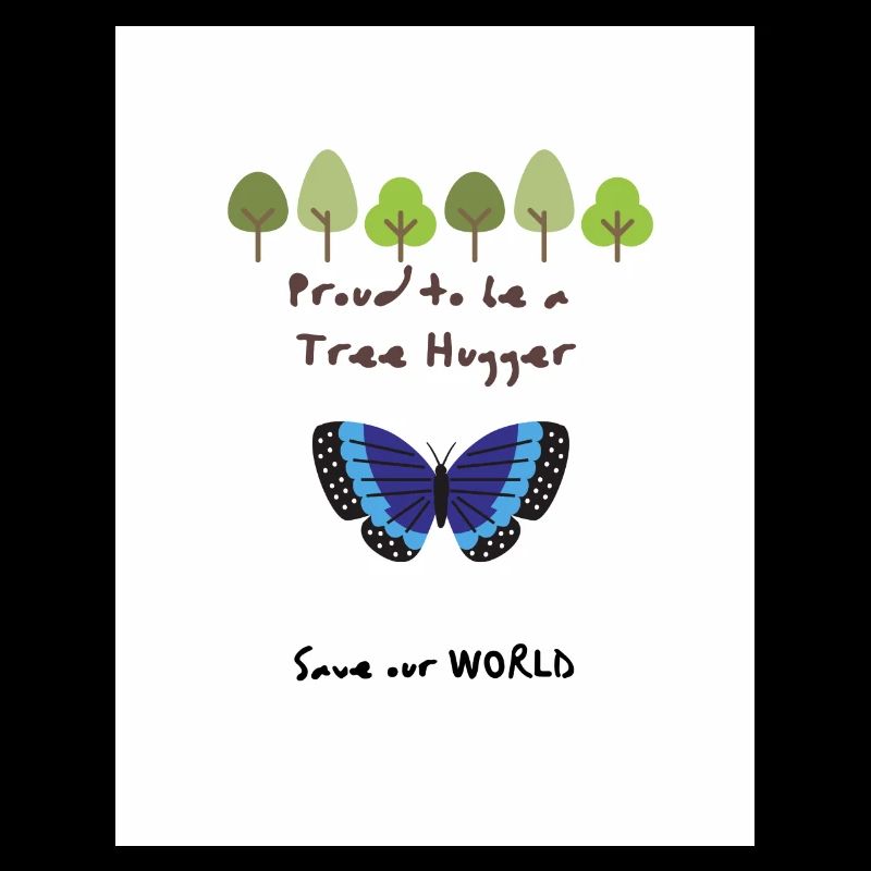 Proud to be a Tree Hugger Geschenk Geschenkidee