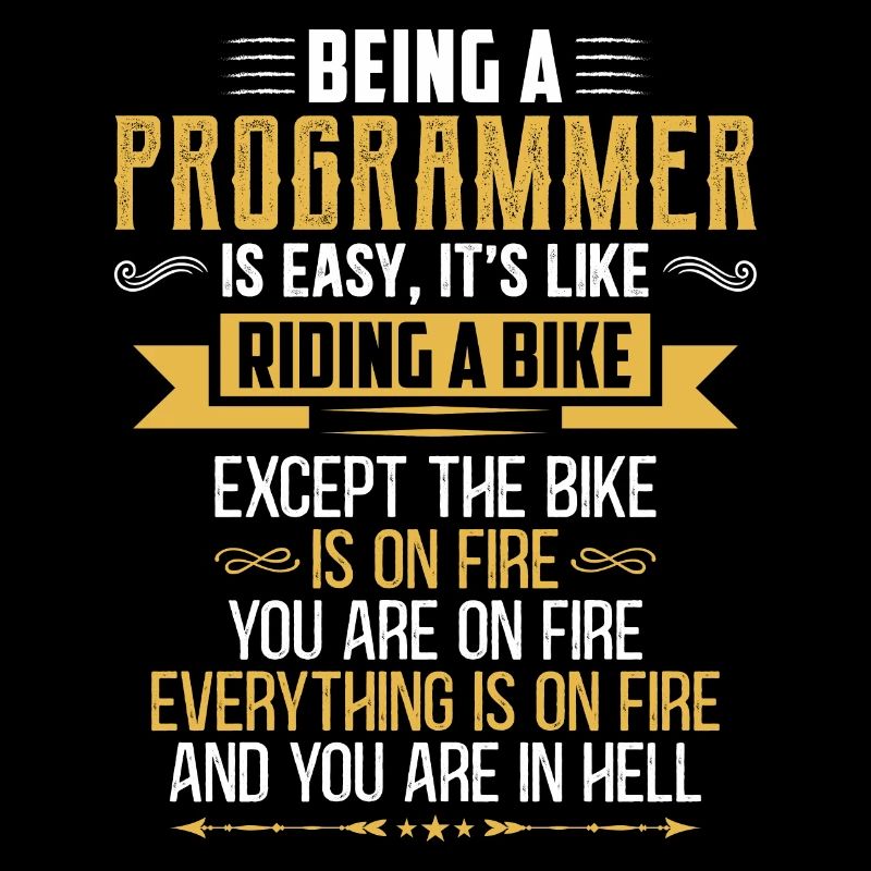Being a Programmer is easy it's like riding a bike