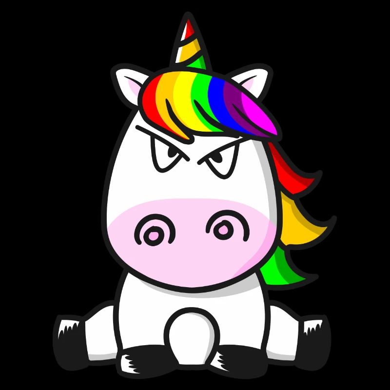Ich hasse Menschen Süßes Einhorn Böser Blick