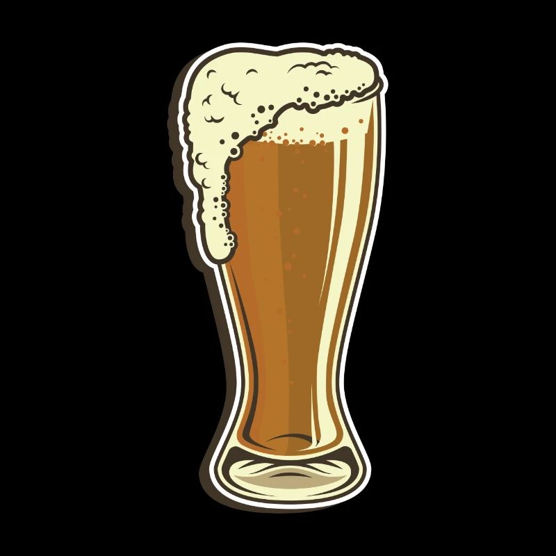 Weizenbier Glas mit Schaum Perfektes Bier