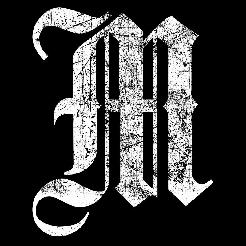 T-Shirt-Alphabet Initiale M