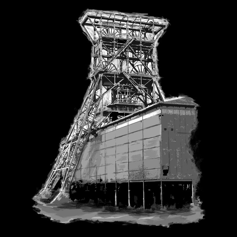 Puits de consolidation de la mine de Gelsenkirchen 9