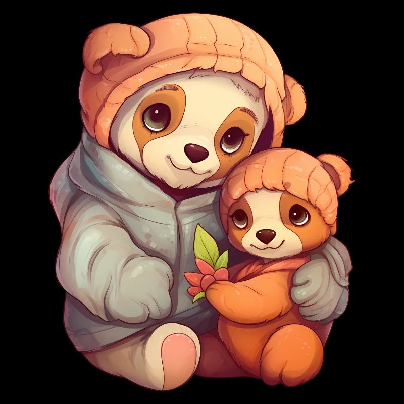 Mama und Bärbaby