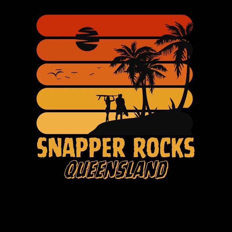 Surf Vintage Snapper Rocks Beach Queensland
