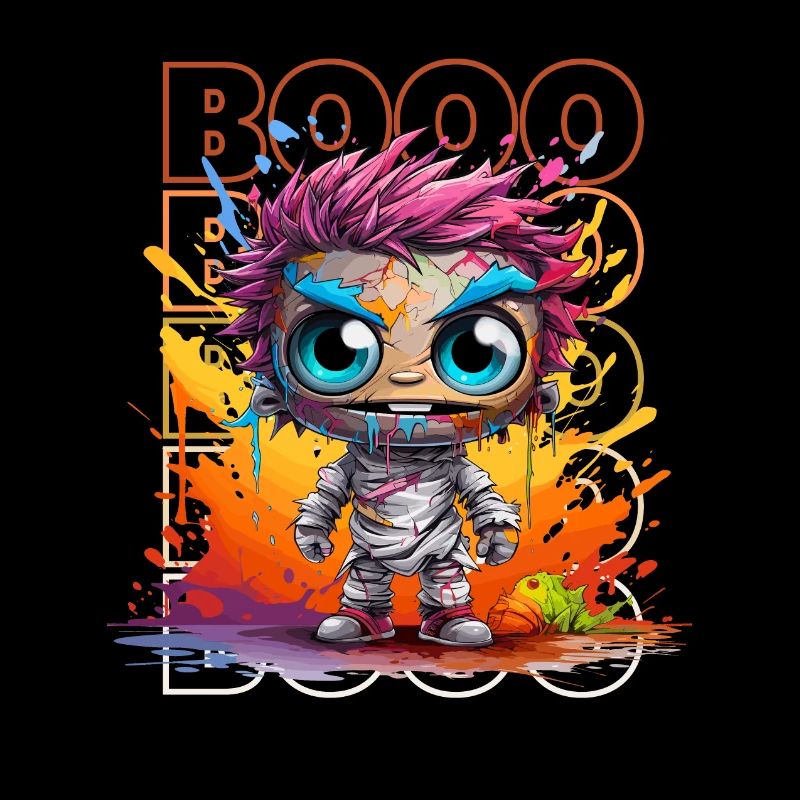 Chibi Shuffle & Booo! Zany Zombie Tee!