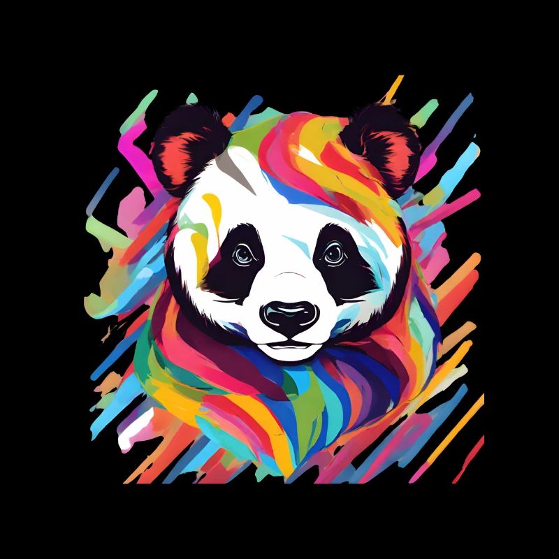 panda multicolore