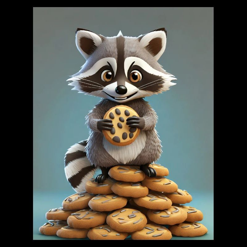 I got 99 Cookies cause a ... ate one - cute racoon