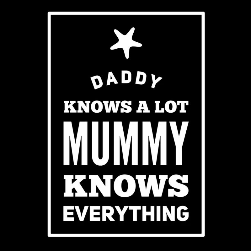 DADDY knows a lot MUMMY knows everything