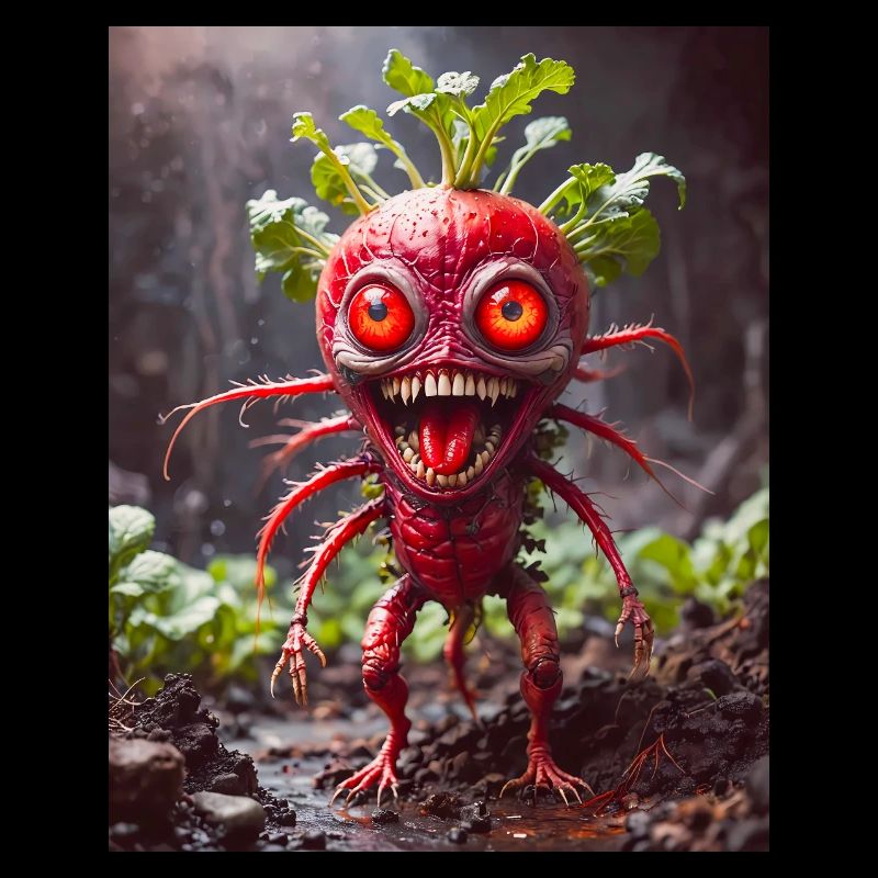 vegetables downfall Apocalypse Monster evil radish