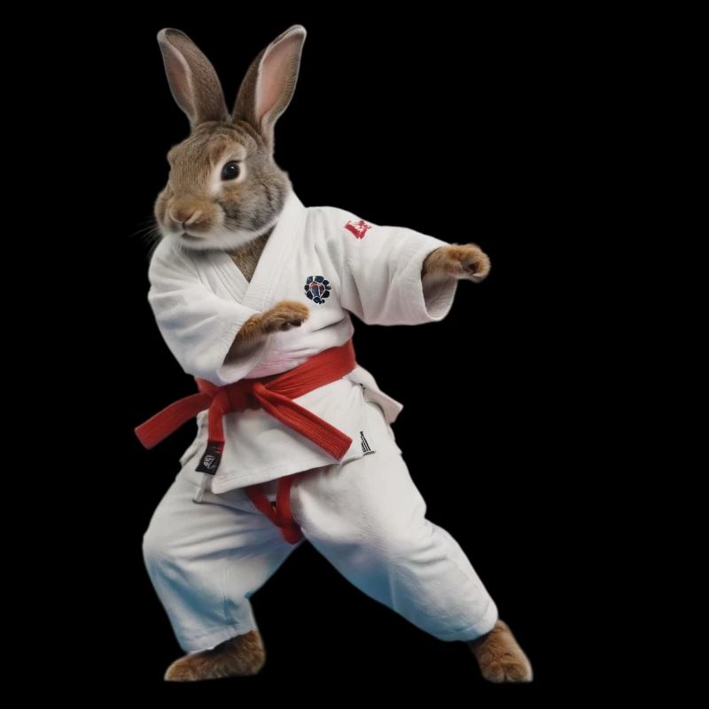 Sportlicher Hase