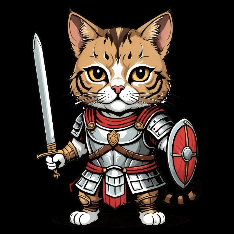 Cat Römischer Krieger Katze Geschenk