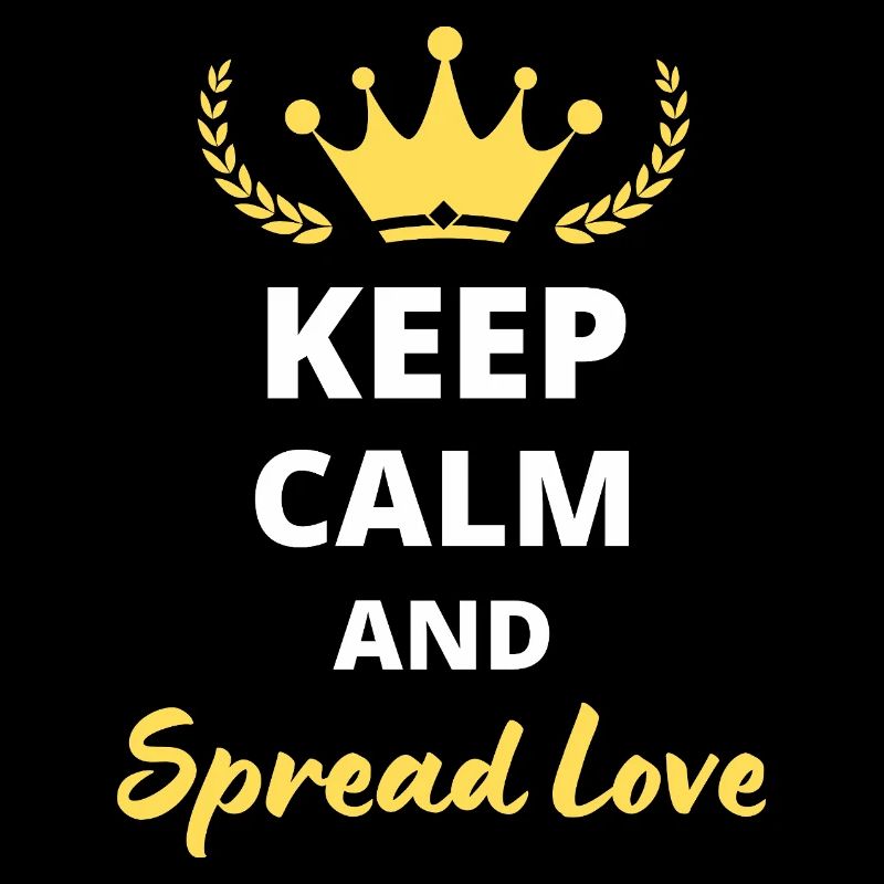"Keep Calm and Spread Love" T-Shirt - Love