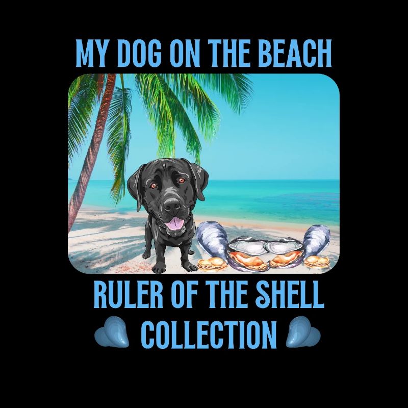 Mon chien sur la plage