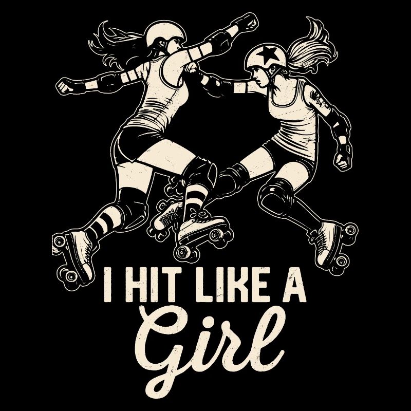 Je frappe comme une fille Roller Derby