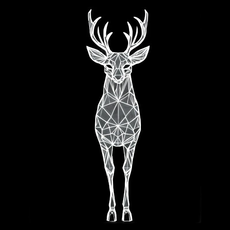 Silhouette d’animal géométrique