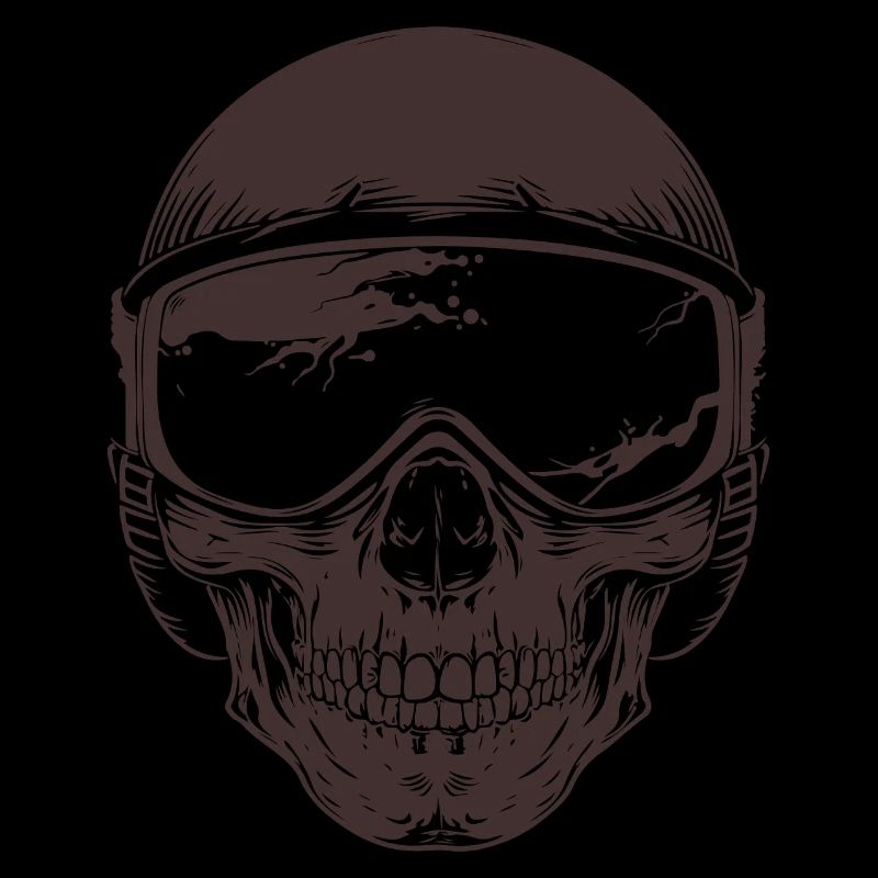 skull biker brille