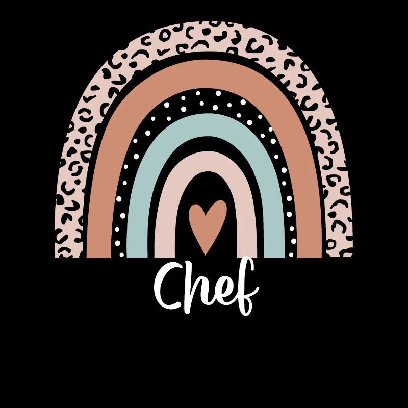 Chef Rainbow Leopard Funny Chef Appreciation
