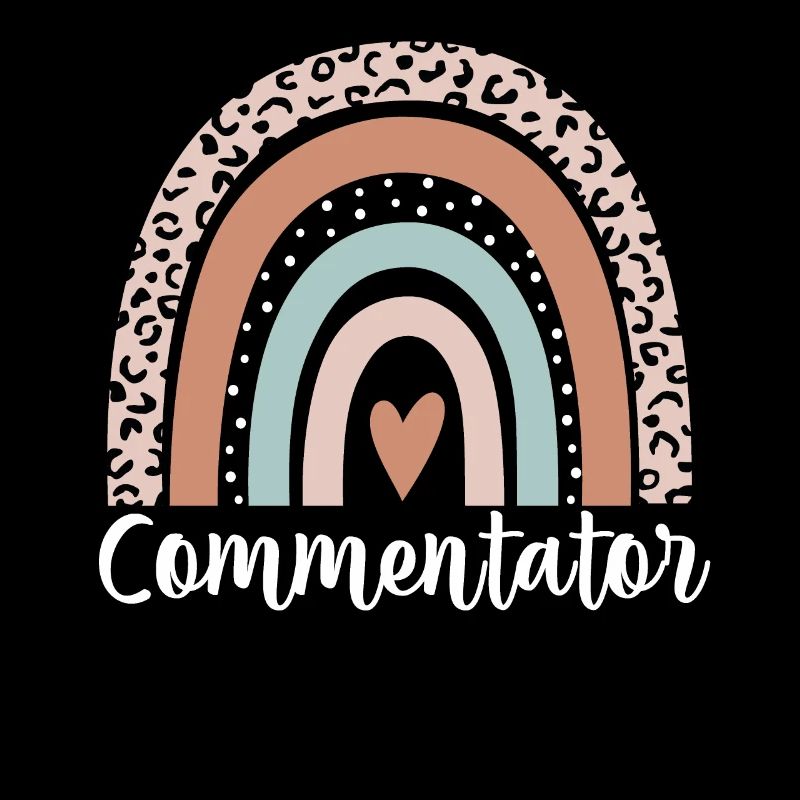 Commentator Rainbow Leopard Funny Commentator